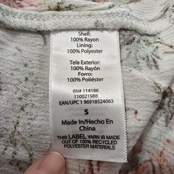 Frye Floral Easy Button Front Midi Dress Sz S - Picture 8 of 9